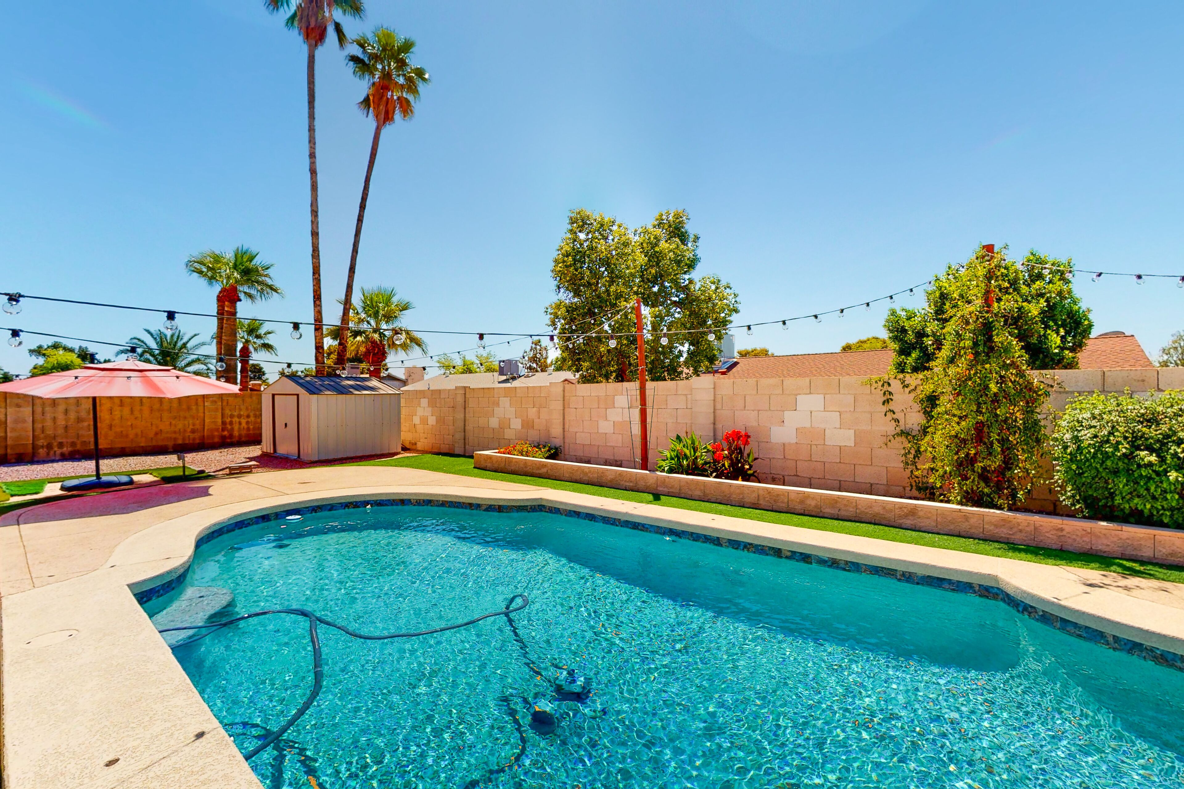 Dog-friendly home with private pool, amazing outdoor space, & washer/dryer