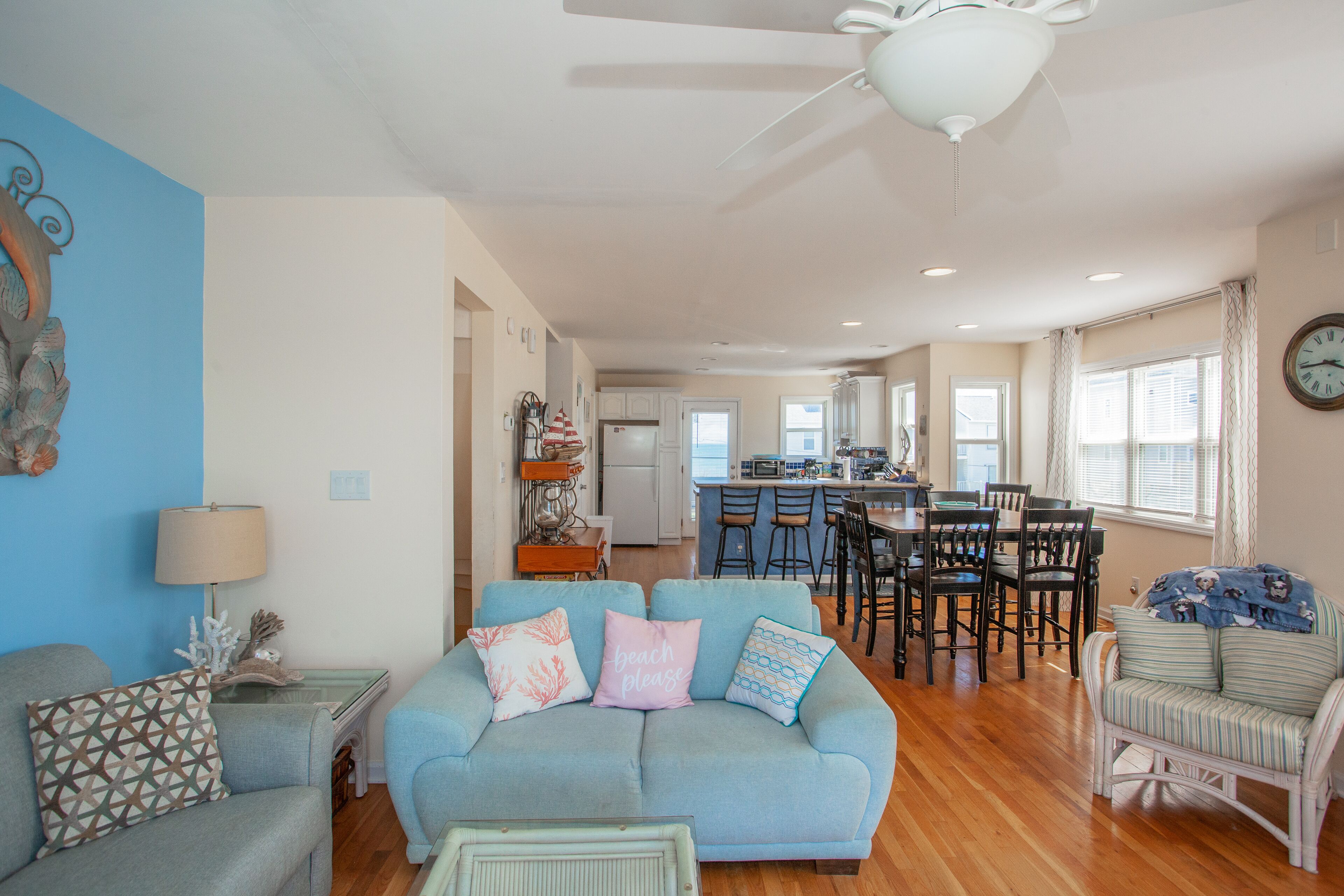Dog-friendly townhome with water views, 3 balconies, & W/D - steps to beach
