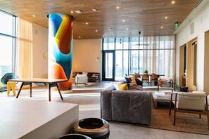 TV, fireplace, table tennis