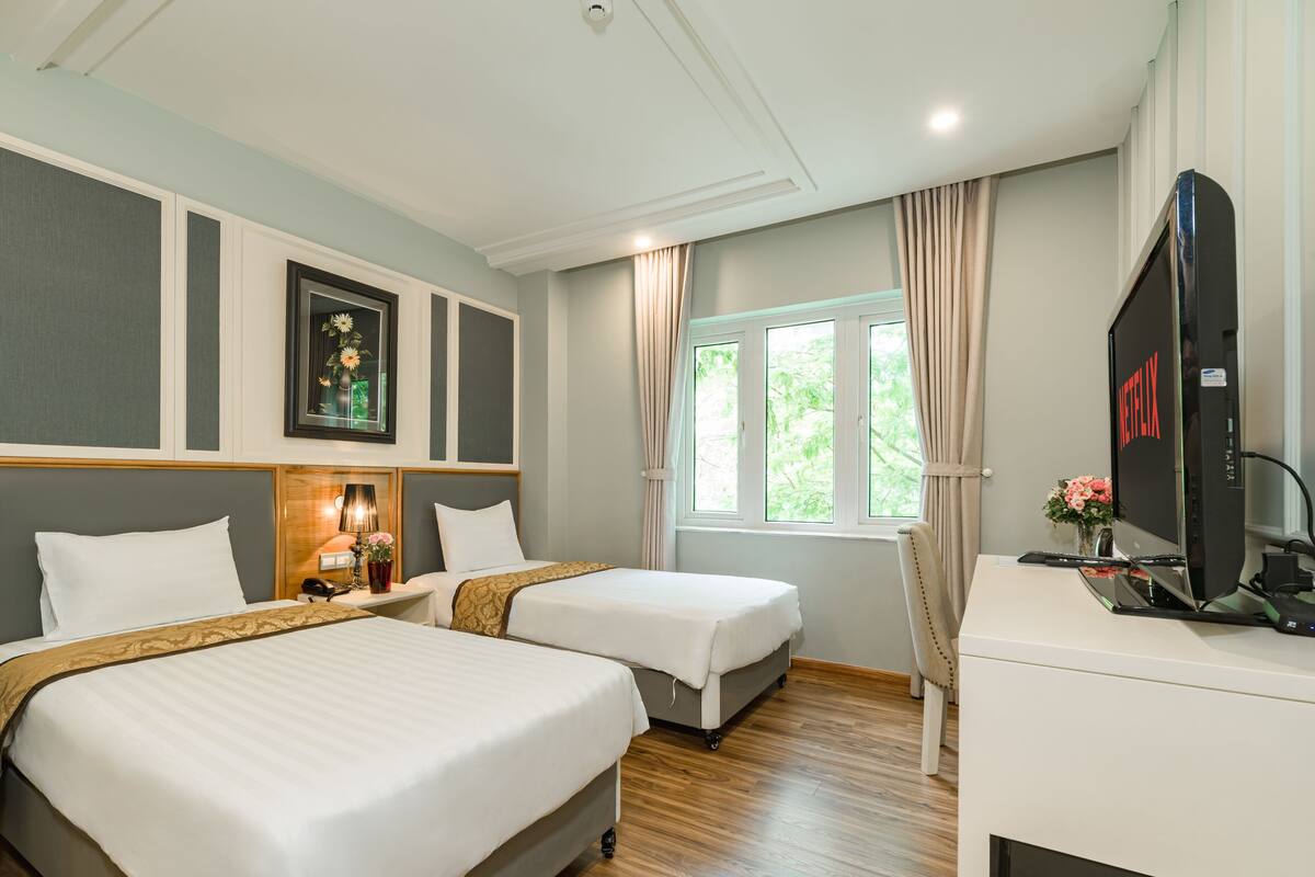 Phòng đôi hoặc 2 giường đơn tiện nghi đơn giản