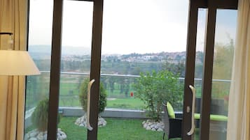 Vue depuis lâhĂ©bergement
