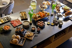 Morgenmadsbuffet hver dag mod et gebyr