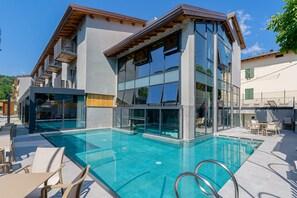 Indoor pool, seasonal outdoor pool
