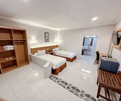 Habitación Deluxe con 2 camas individuales | Minibar, escritorio, espacio para trabajar con un portátil y wifi gratis