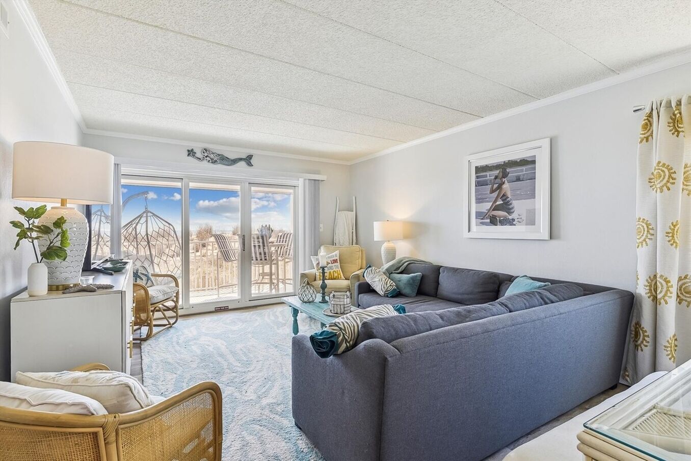 Oceanfront nestled in the dunes