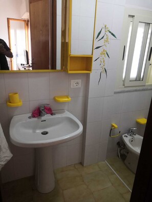 Shower, hair dryer, bidet - Corner villa 2 steps from the "pearl of the Ionian Sea (Bova Marina)