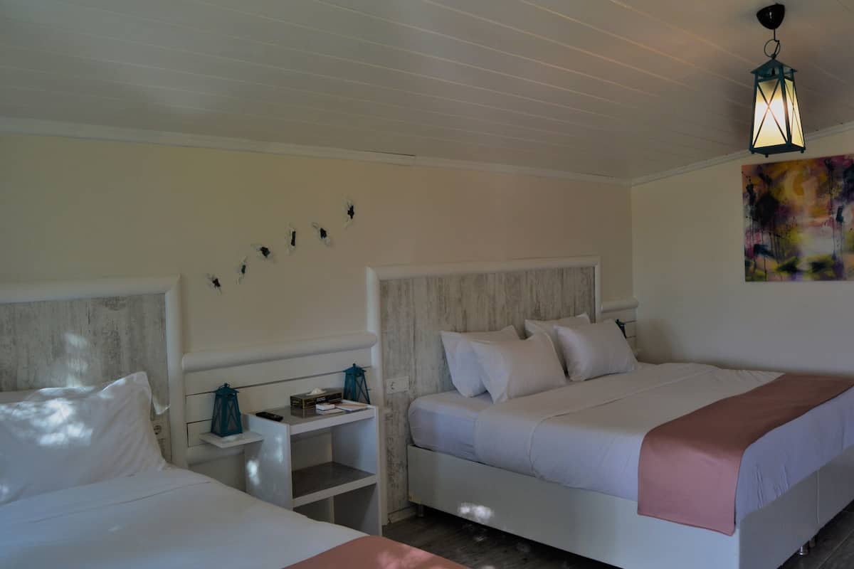 Habitación triple Deluxe | 1 habitación, insonorización, wifi gratis y ropa de cama