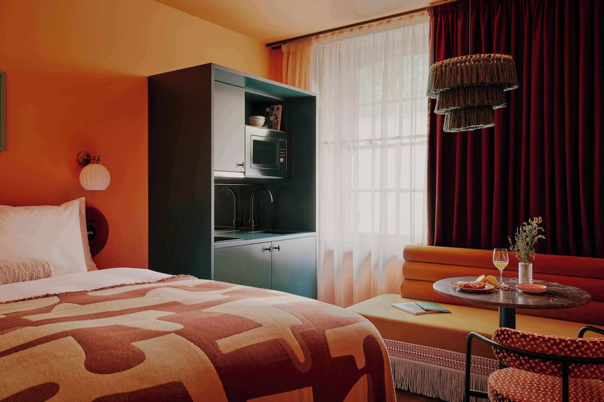 In-room safe, blackout curtains, iron/ironing board, bed sheets