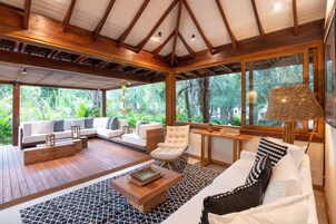 Luxury Villa, Garden View | Living area | 40-inch Smart TV with cable channels, TV, Netflix