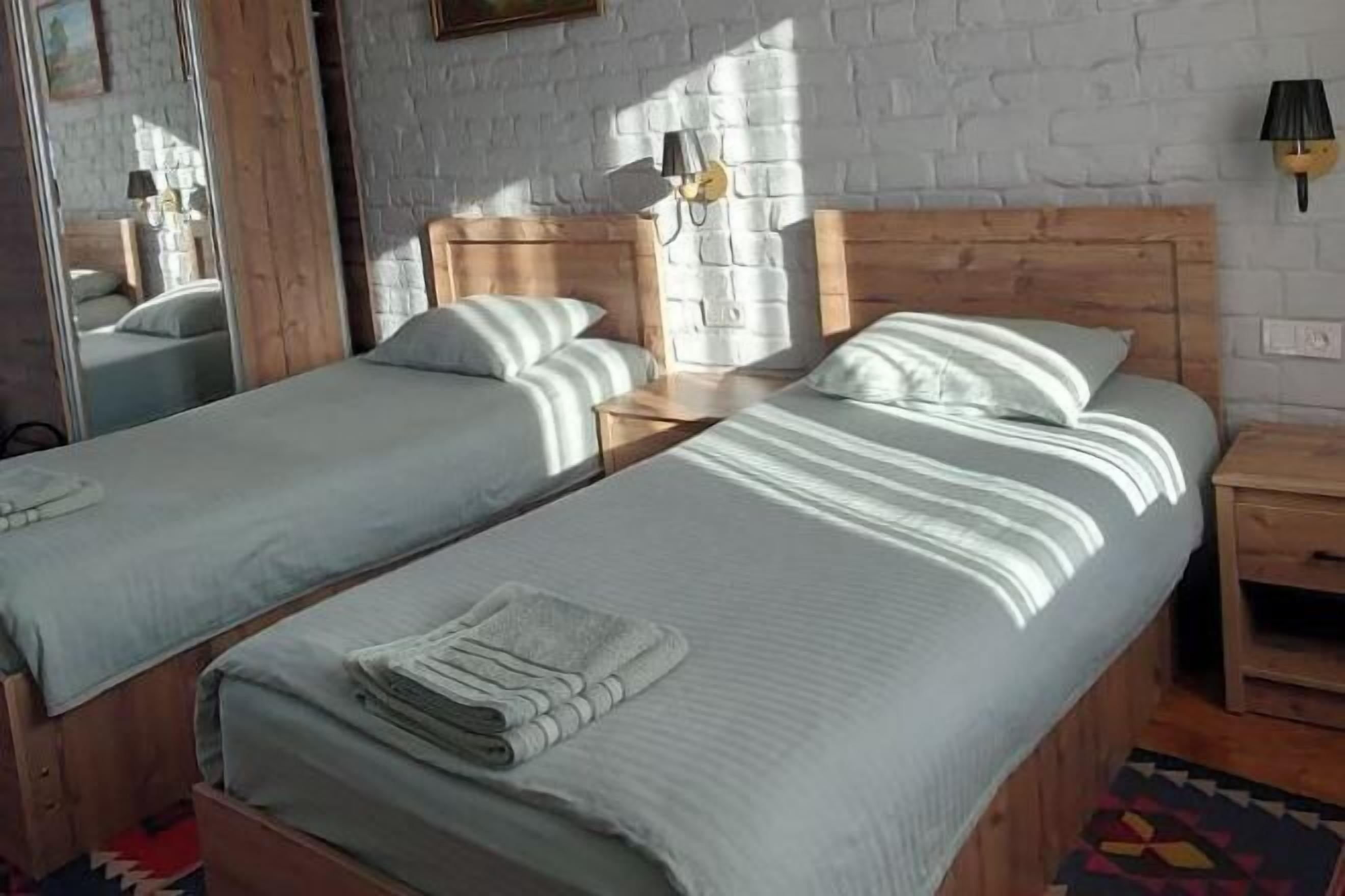 Individually decorated, individually furnished, desk, laptop workspace