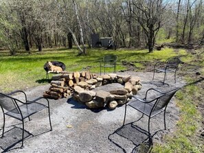 Property grounds - Forest Side Solar Powered Cabin with Nature Trails (Norfolk)