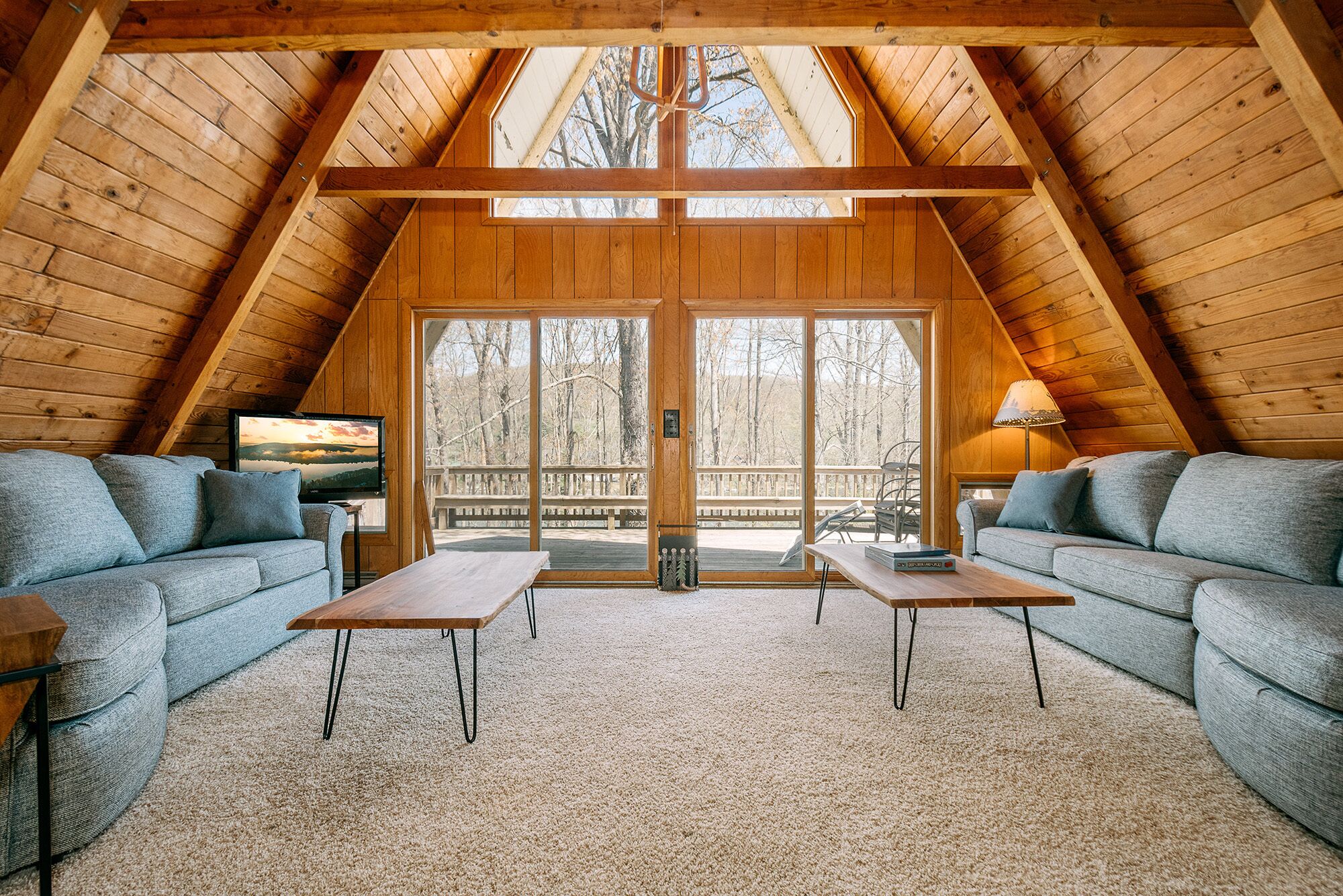 A Frame of Mind | Cozy Family Room, Lake Views, & Hot Tub!