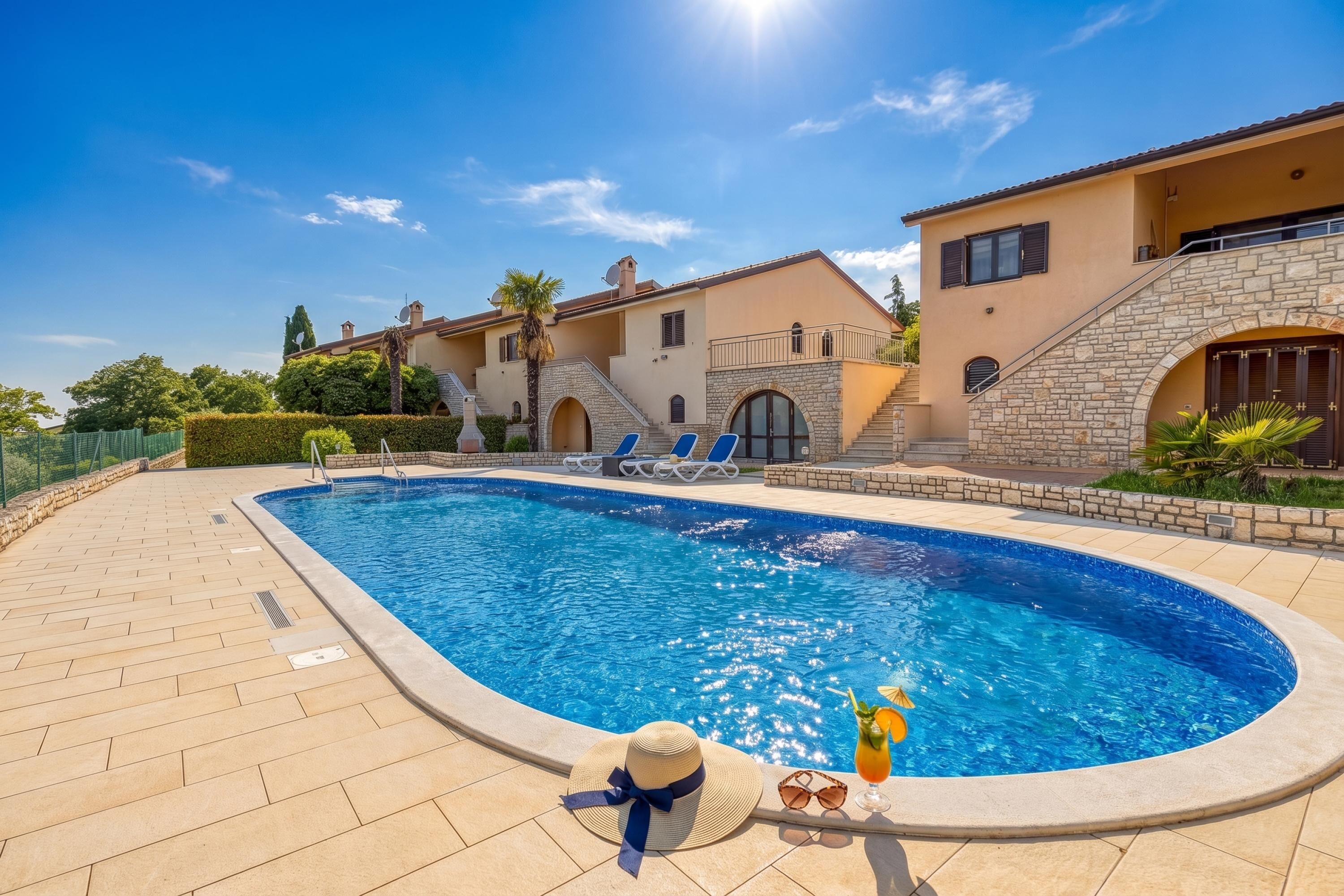 Family House, 2 Bedrooms, 2 Bathrooms (Pool House Kristina near Poreč) | Pool