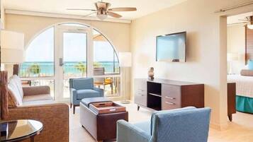 42-inch LCD TV with satellite channels, TV