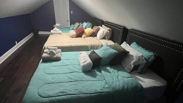 6 bedrooms, iron/ironing board, travel crib, free WiFi