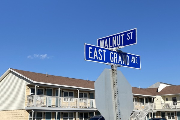 Conveniently located one block from the beach.