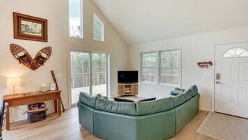TV, books, music library
