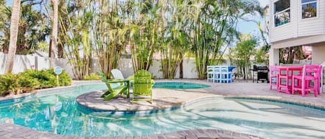 Una piscina riscaldata