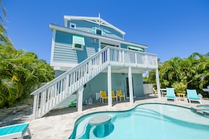 A heated pool