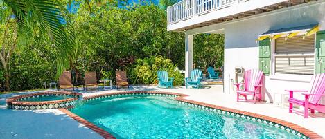 Et oppvarmet basseng