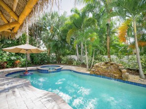 A heated pool