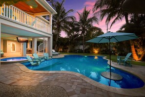 A heated pool