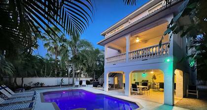 Private Home with Heated Pool, Hot Tub, and Balconies! Near Beach and Dining