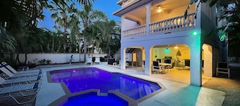 Private Home with Heated Pool, Hot Tub, and Balconies! Near Beach and Dining