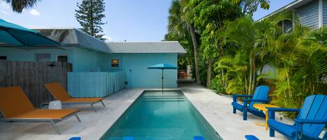 A heated pool