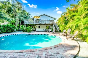 Una piscina riscaldata