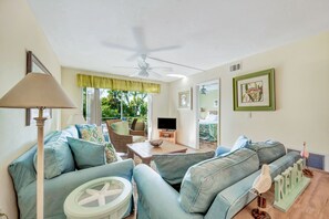 TV, DVD player, offices