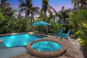 A heated pool