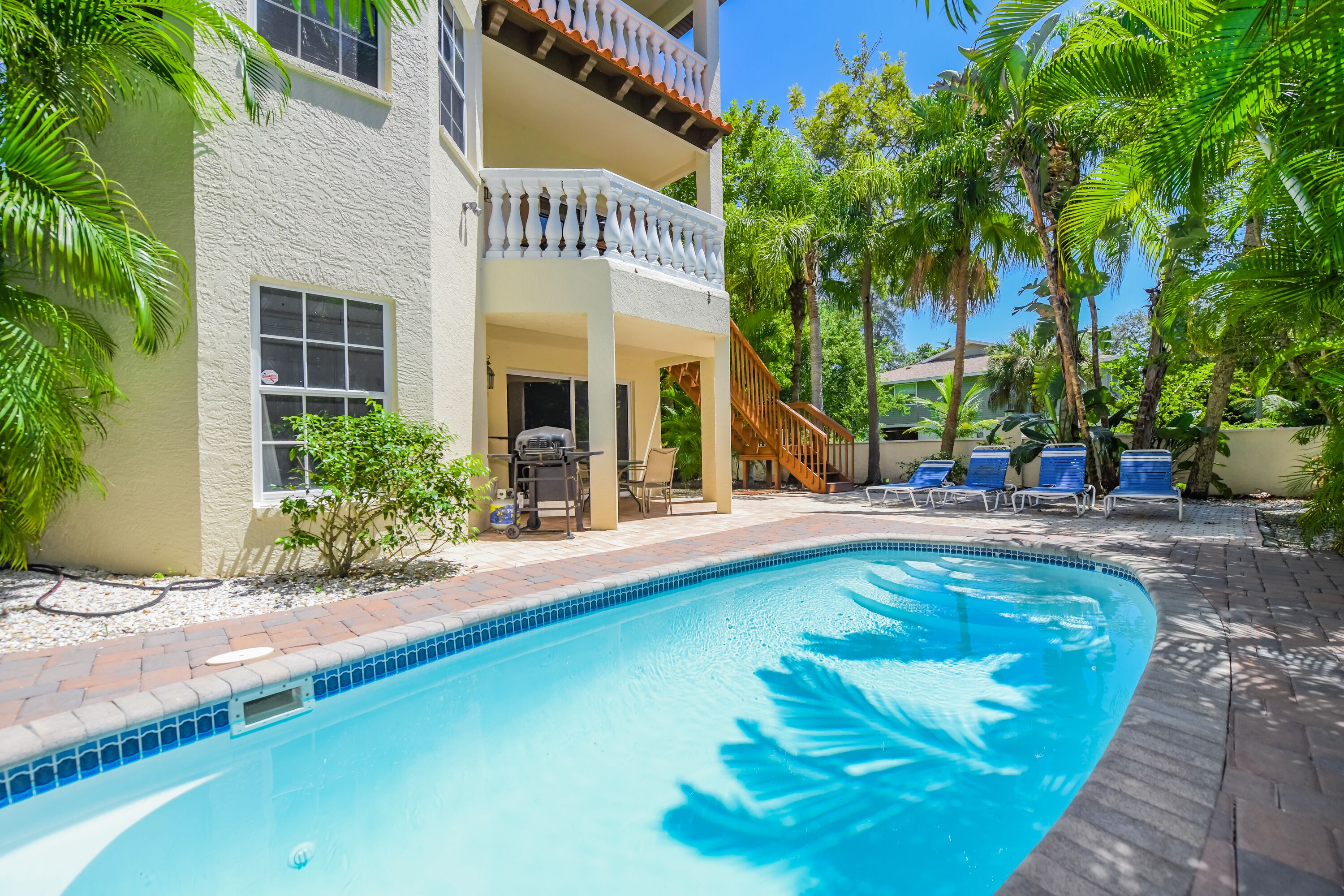 A heated pool
