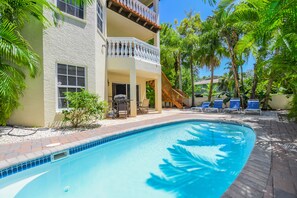 A heated pool
