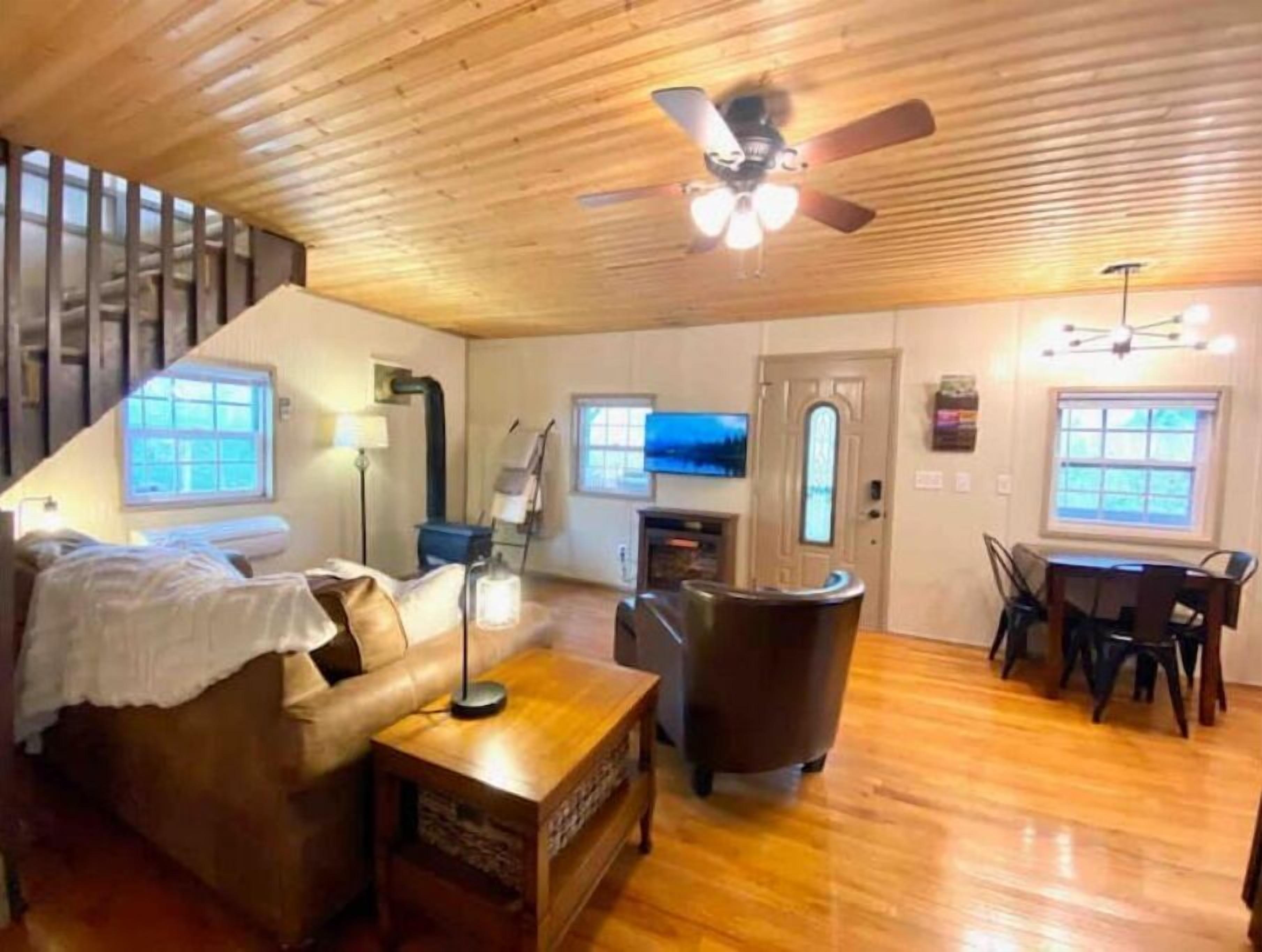 Private Cabin: Mountain Views & Pond!🎣