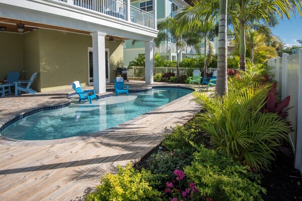 A heated pool