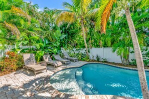 A heated pool