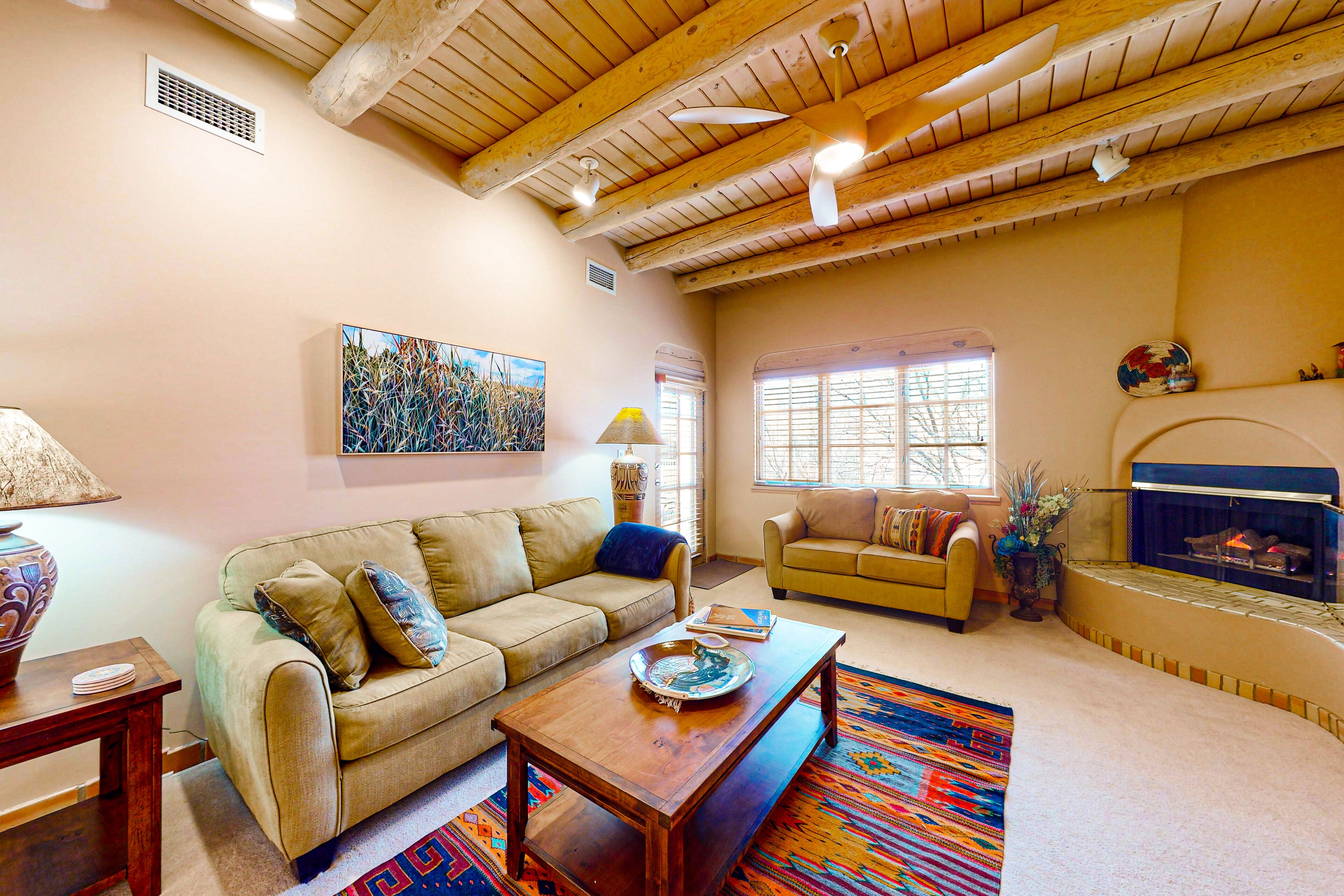 Mountain view home with pools, hot tub, gym, tennis court, and on-site golf