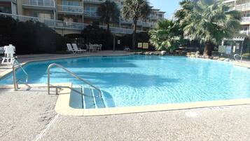 A heated pool