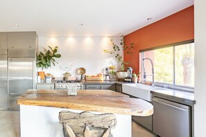 Fridge, oven, stovetop, dishwasher