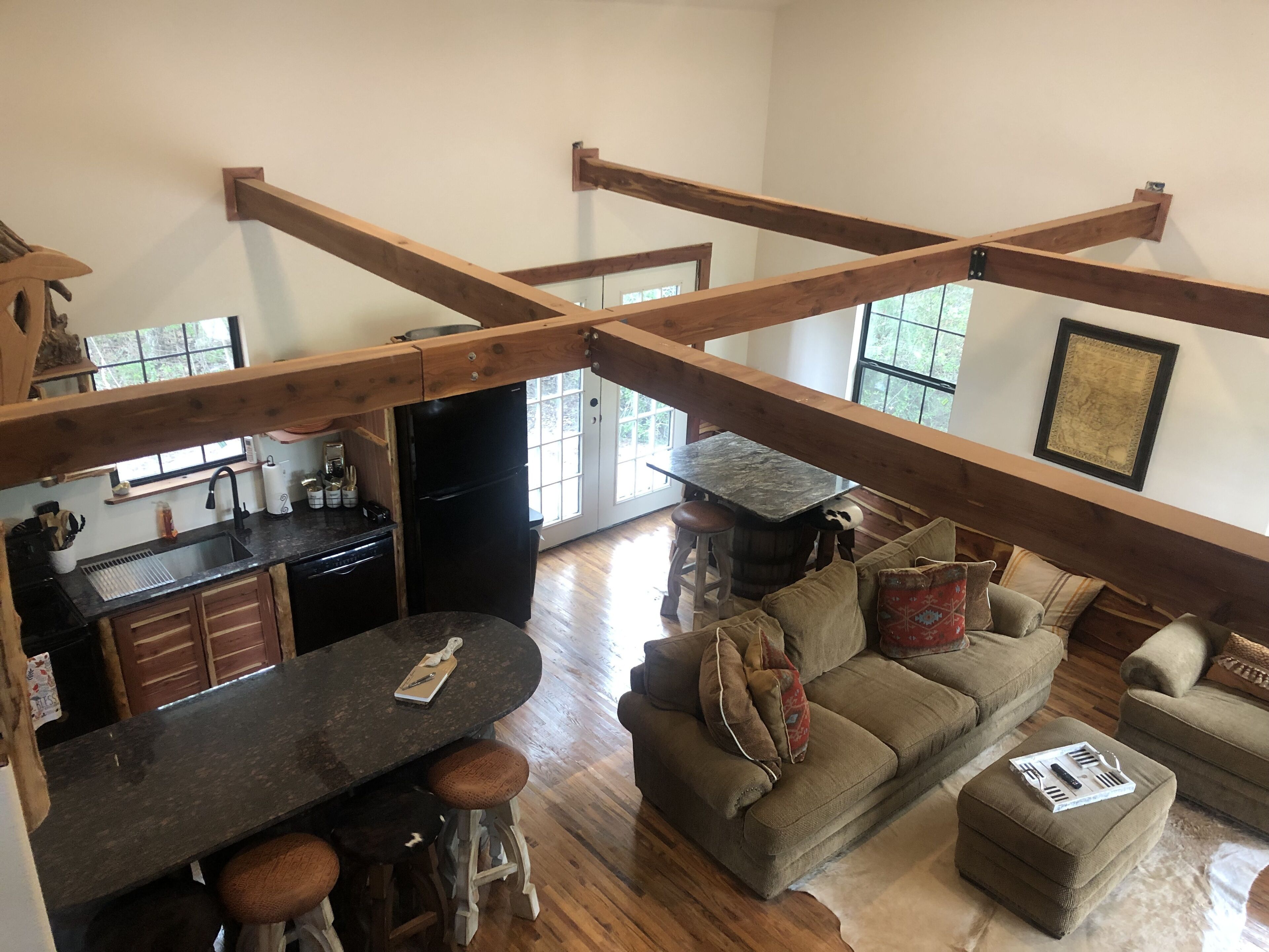 Beautiful Cottage with Lake Access and large deck.  Shaded full hookup RV Sites.