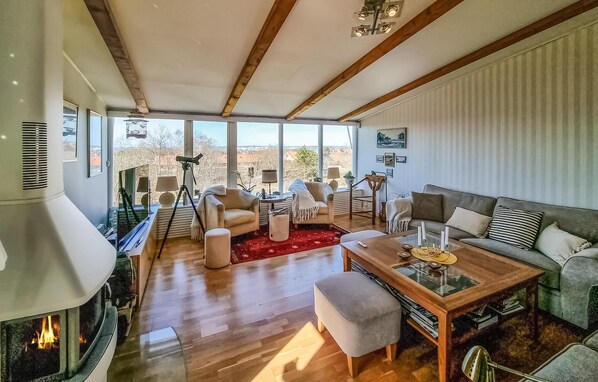 Fernseher, Kamin, DVD-Player