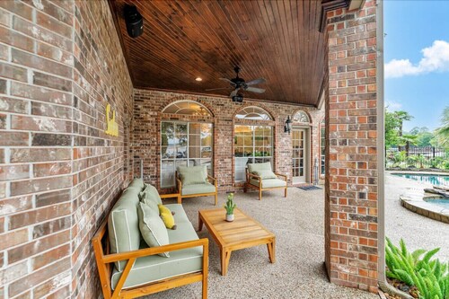 Spacious Lakefront 7BR Retreat w/ Pool, Hot Tub, Dock & Views!