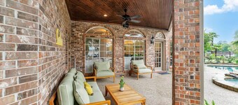 Spacious Lakefront 7BR Retreat w/ Pool, Hot Tub, Dock & Views!