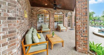 Spacious Lakefront 7BR Retreat w/ Pool, Hot Tub, Dock & Views!