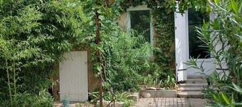 countryside hamlet house with garden