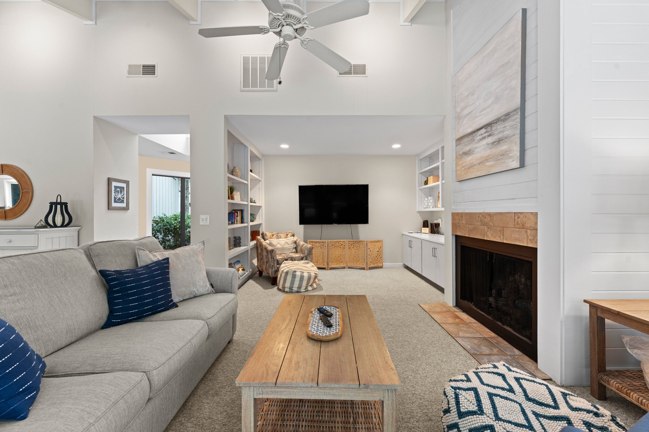 Living room with sleeper sofa