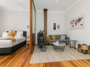 Living area - CBD Escape with Pool Near Sky Tower by Zodiak (Auckland)