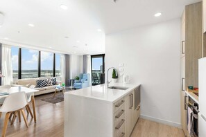 Private kitchen - Sky Tower Views | 2 Bed 2 Bath CBD | Zodiak Stays (Auckland)