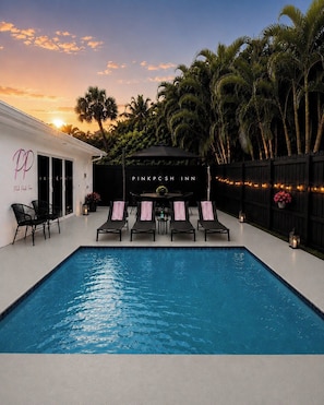 A heated pool